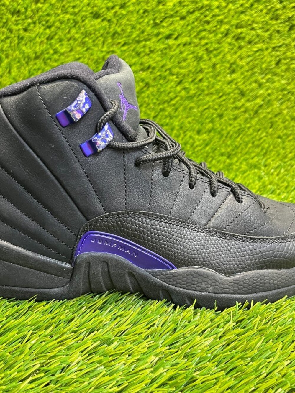 Nike Air Jordan 12 Retro Dark Concord Boys Size 6Y Black Athletic Shoes Sneakers